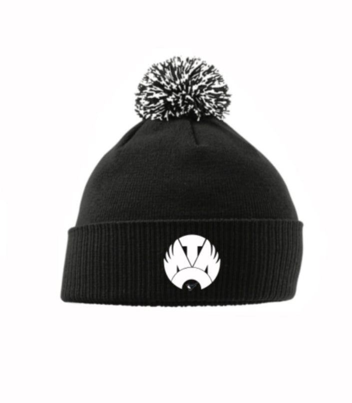 Black Bobble Hat Beanie